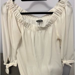 Express white off the shoulder top